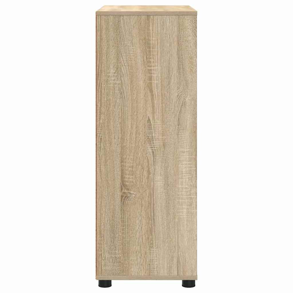 Badezimmerschrank mit Regal Sonoma-Eiche 72,5 x 36,5 x 100 cm