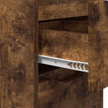 Nachttische 2 pcs Geräucherte Eiche 30,5 x 30 x 43 cm