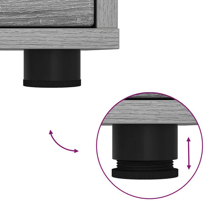Nachttisch Graues Sonoma 30,5 x 30 x 43 cm Holzwerkstoff