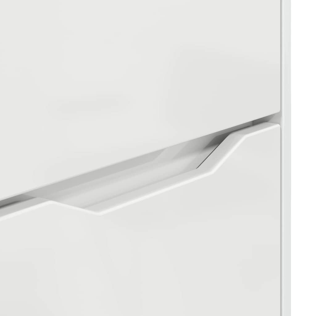 Aufbewahrungsschrank Hochglanz Weiß 60 x 48 x 57 cm