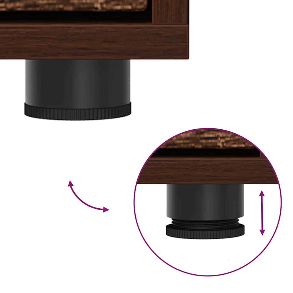 Aufbewahrungsschrank Braun Eichen-Optik 40 x 48 x 57 cm