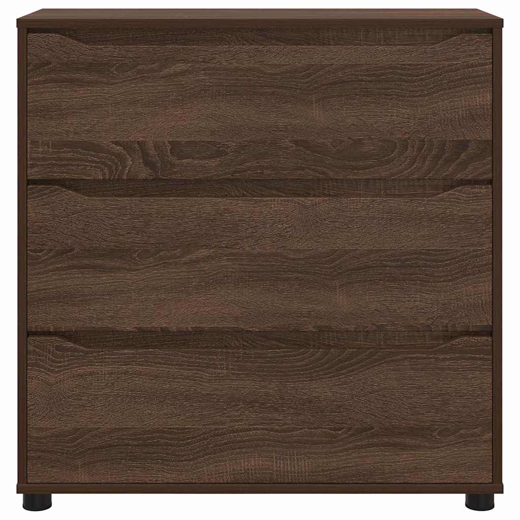 Aufbewahrungsschrank Braun Eichen-Optik 80 x 31 x 81 cm