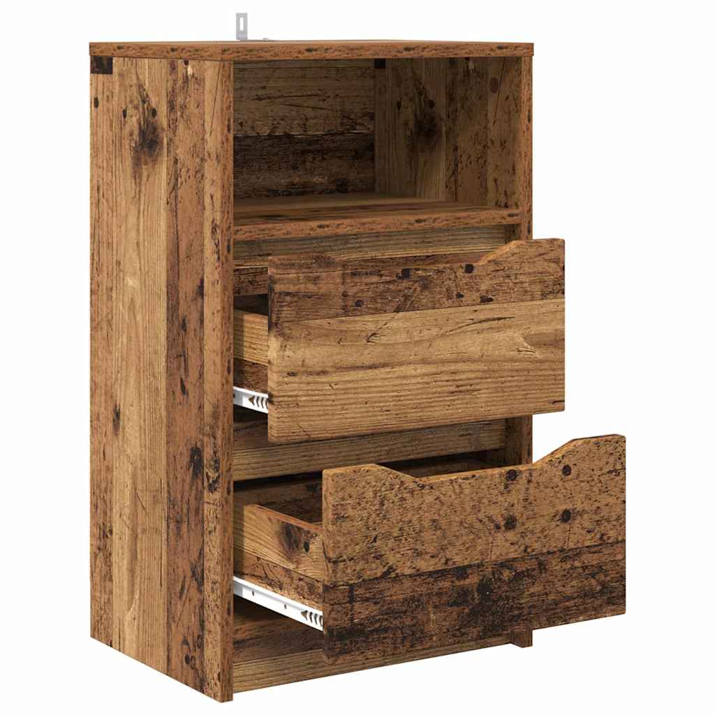 Nachttische 2 pcs Altholz 40 x 30 x 467 cm Holzwerkstoff