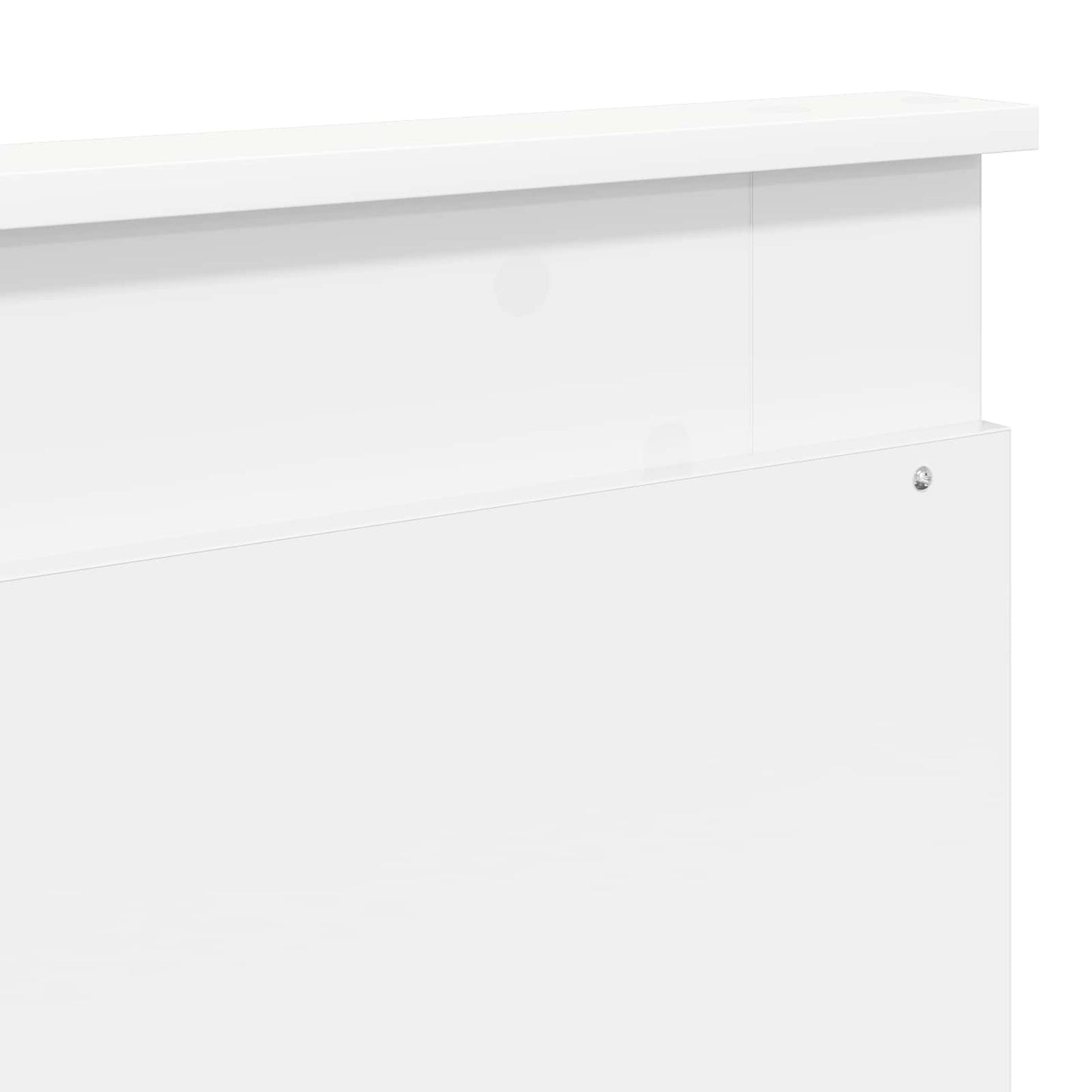 Kopfteil mit Kopfteil Weiß 200 cm Holzwerkstoff