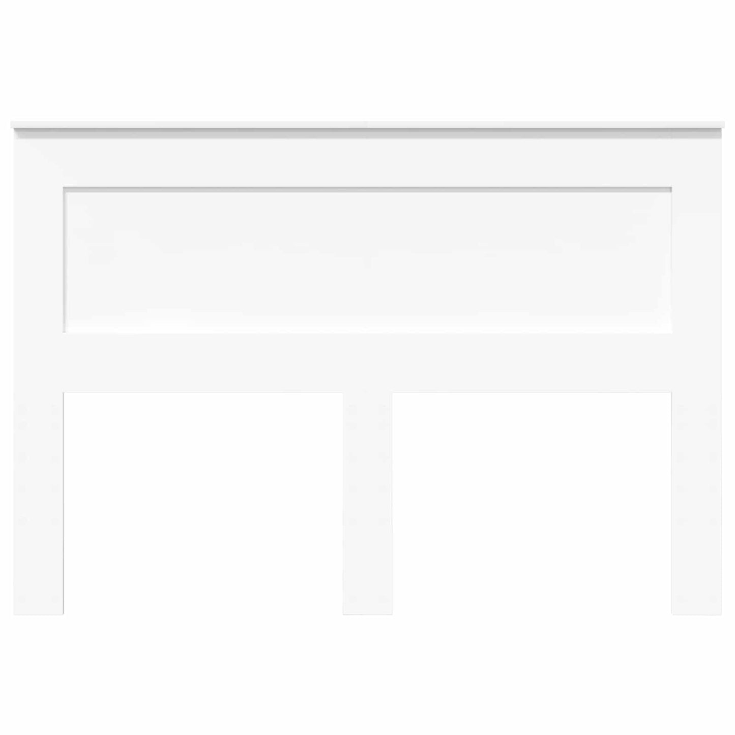 Kopfteil mit Kopfteil Weiß 140 cm Holzwerkstoff