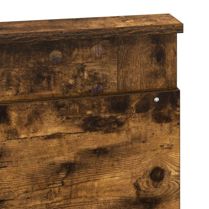 Kopfteil mit Kopfteil Geräucherte Eiche 135 cm Holzwerkstoff