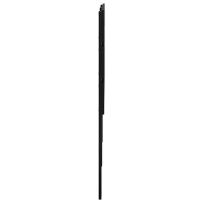 Kopfteil Schwarz Eichen-Optik 140 cm Holzwerkstoff