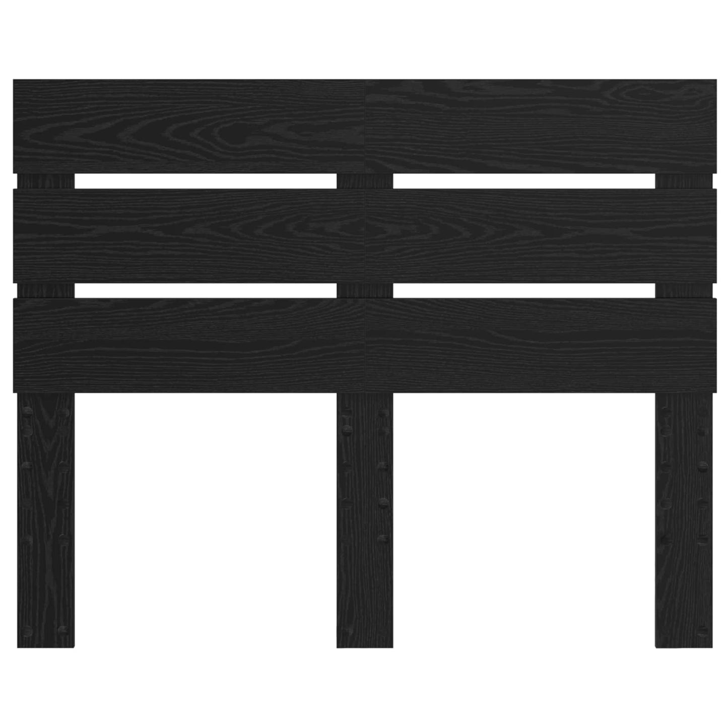 Kopfteil Schwarz Eichen-Optik 135 cm Holzwerkstoff