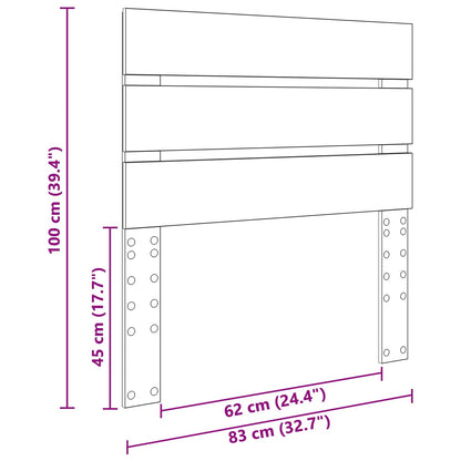 Kopfteil Weiß 80 cm Holzwerkstoff