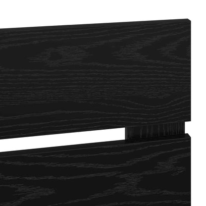 Kopfteil Schwarz Eichen-Optik 80 cm Holzwerkstoff