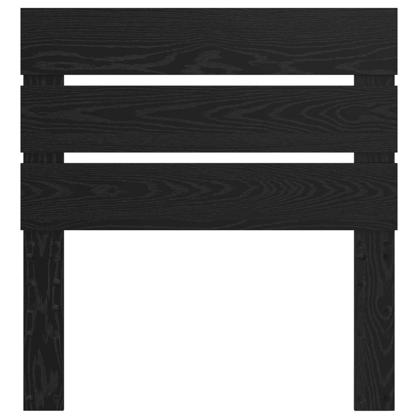 Kopfteil Schwarz Eichen-Optik 80 cm Holzwerkstoff