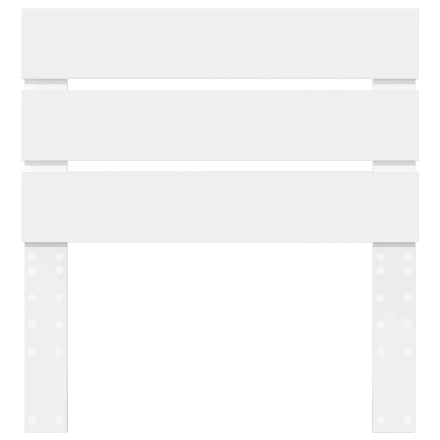 Kopfteil Weiß 75 cm Holzwerkstoff