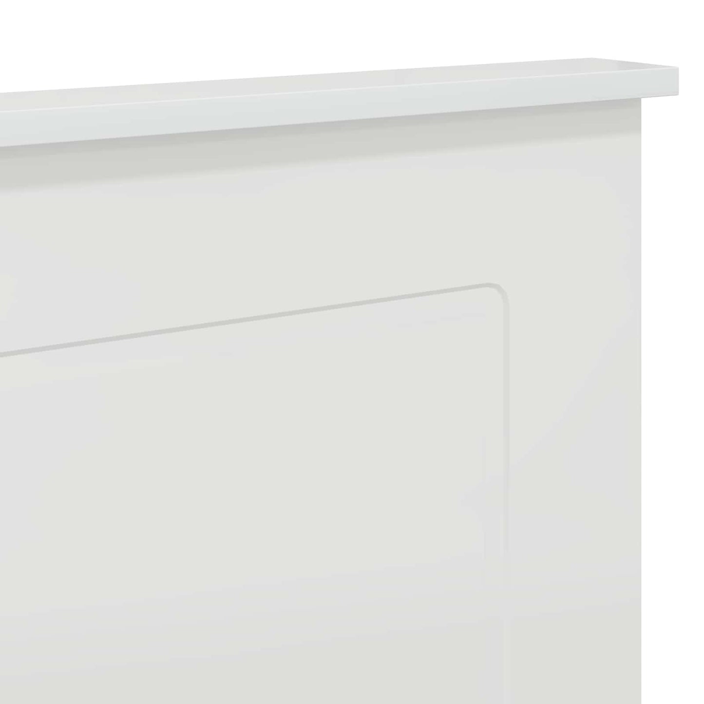 Kopfteil Glänzend Weiß Holzwerkstoff