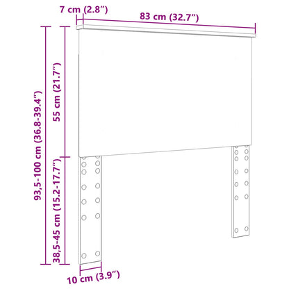Kopfteil Sonoma-Eiche Holzwerkstoff