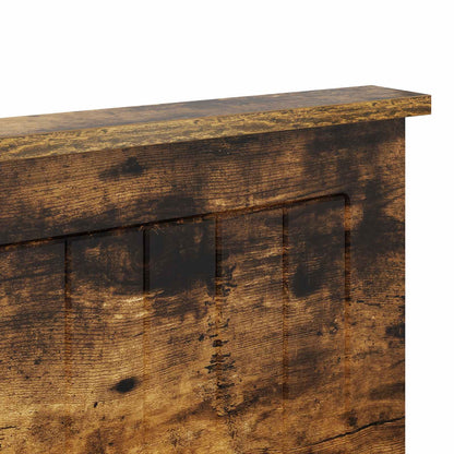 Kopfteil mit Kopfteil Geräucherte Eiche 200 cm Holzwerkstoff