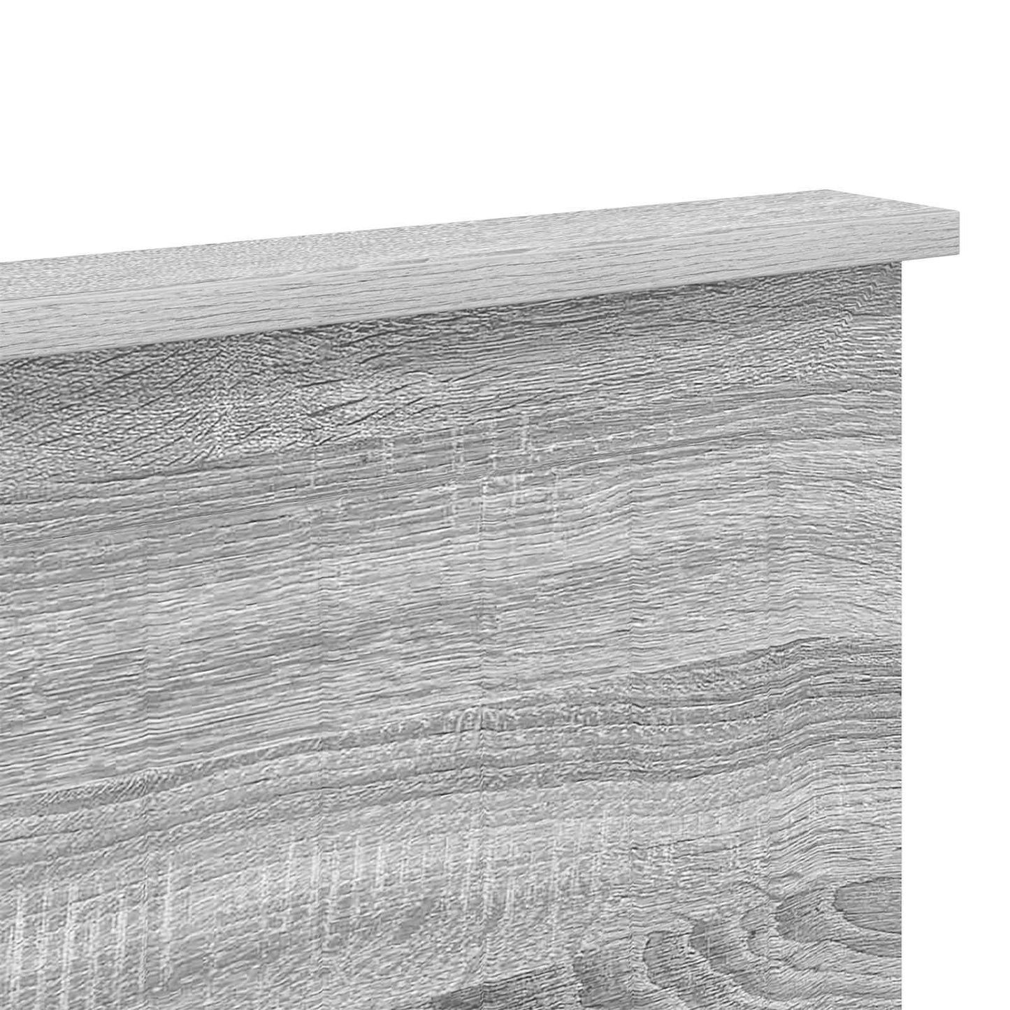 Kopfteil mit Kopfteil Graues Sonoma 200 cm Holzwerkstoff