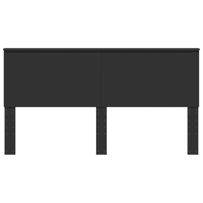 Kopfteil mit Kopfteil Schwarz Eichen-Optik 180 cm Holzwerkstoff