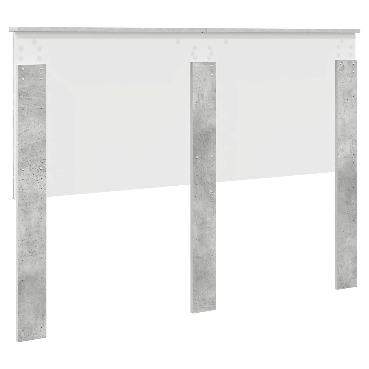 Kopfteil mit Kopfteil Beton Grau 140 cm Holzwerkstoff