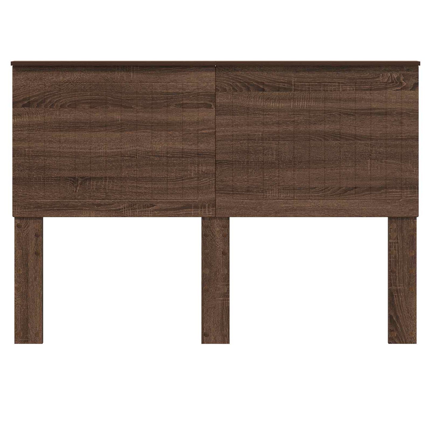 Kopfteil mit Kopfteil Braun Eichen-Optik 140 cm Holzwerkstoff