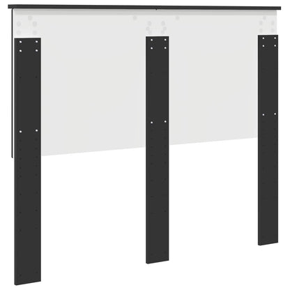 Kopfteil mit Kopfteil Schwarz Eichen-Optik 135 cm Holzwerkstoff