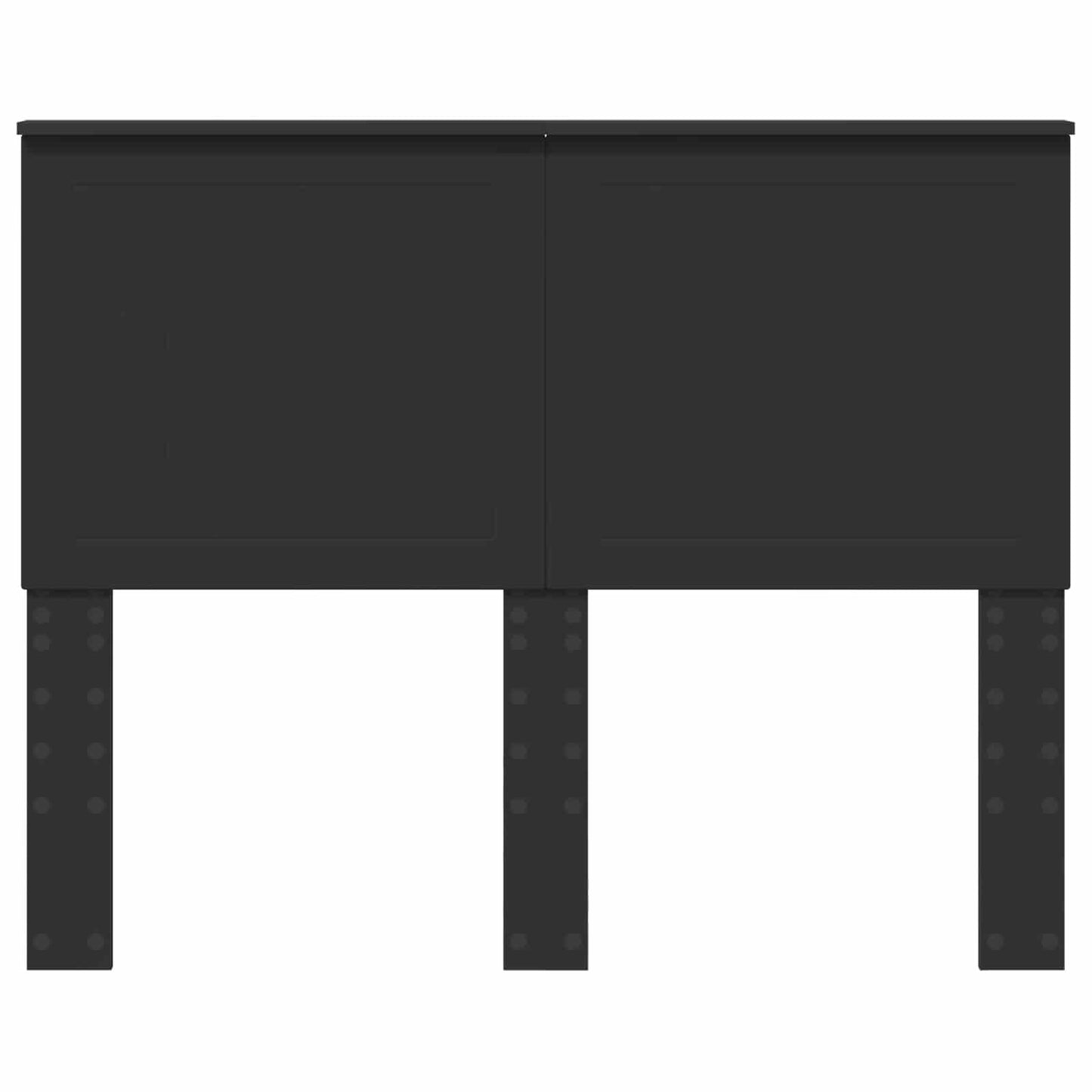 Kopfteil mit Kopfteil Schwarz Eichen-Optik 135 cm Holzwerkstoff