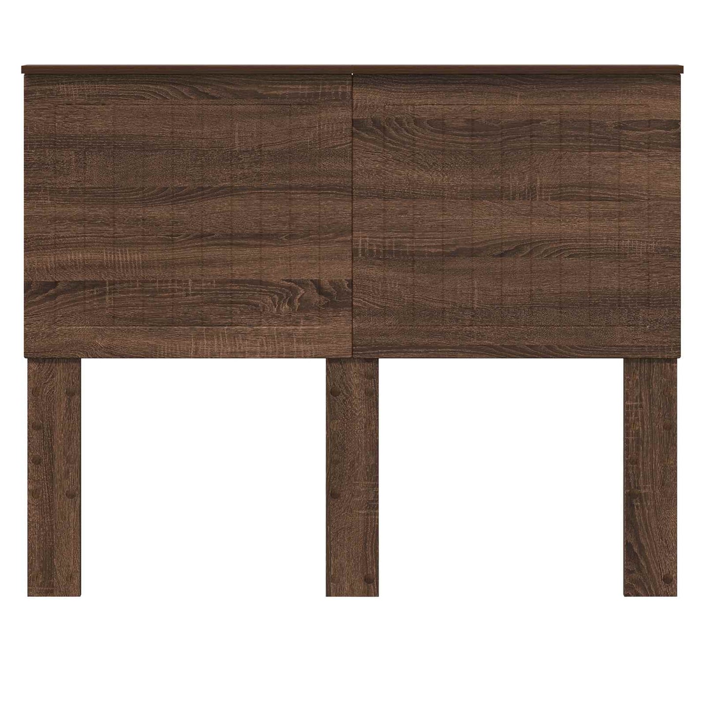 Kopfteil mit Kopfteil Braun Eichen-Optik 135 cm Holzwerkstoff