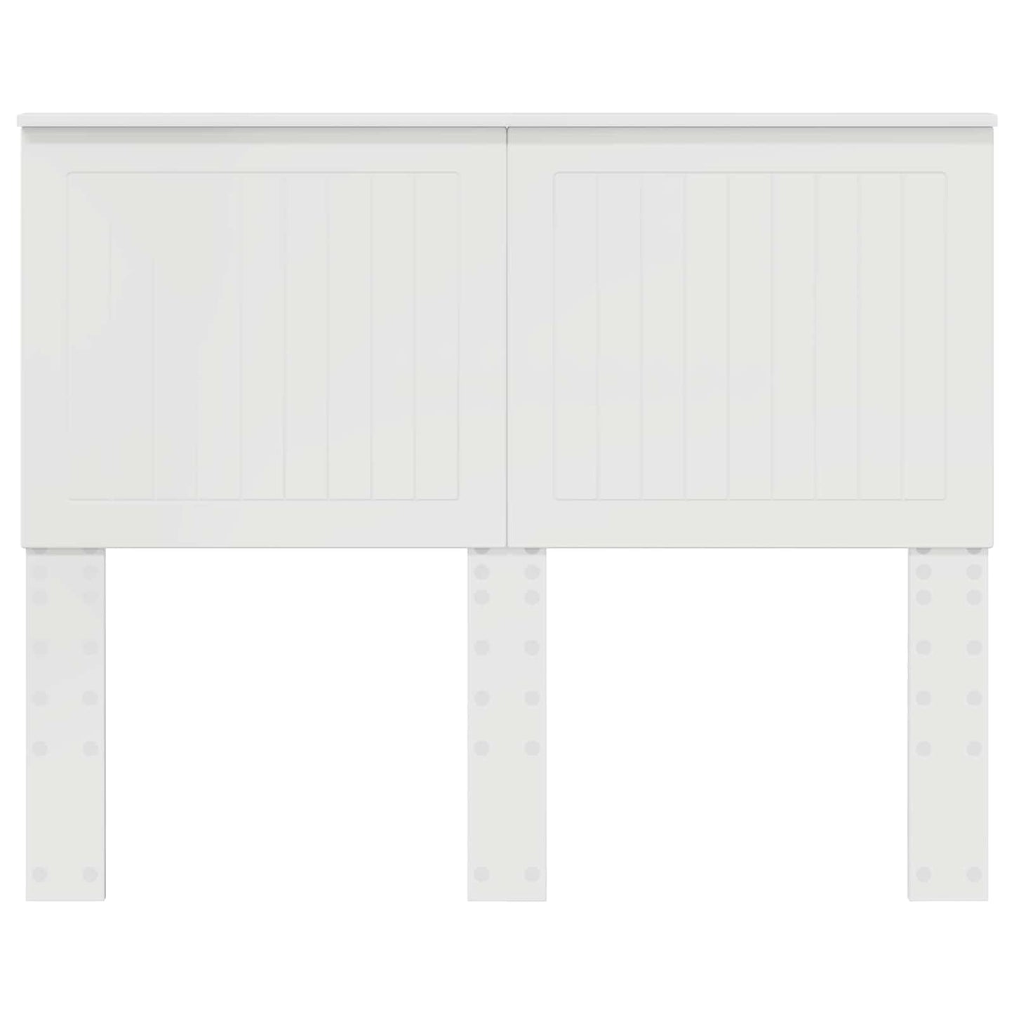 Kopfteil mit Kopfteil Glänzend Weiß 120 cm Holzwerkstoff