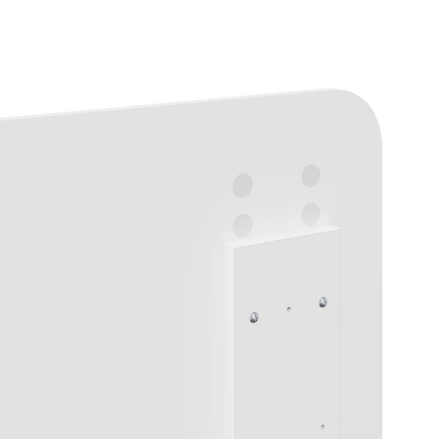 Kopfteil Glänzend Weiß 200 cm Holzwerkstoff