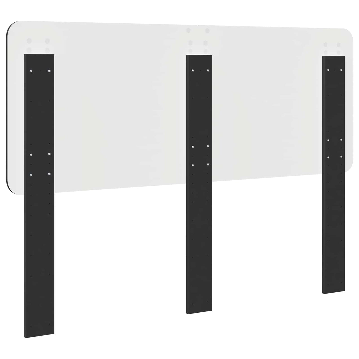 Kopfteil Schwarz Eichen-Optik 160 cm Holzwerkstoff