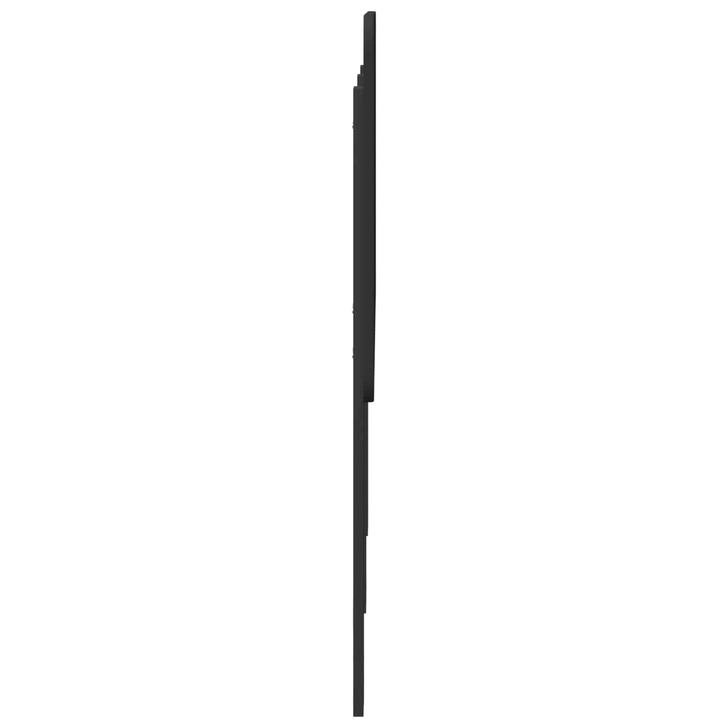 Kopfteil Schwarz Eichen-Optik 160 cm Holzwerkstoff