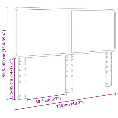 Kopfteil Weiß 150 cm Holzwerkstoff