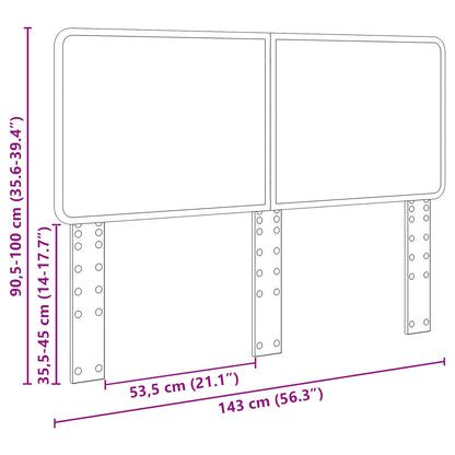 Kopfteil Sonoma-Eiche 140 cm Holzwerkstoff