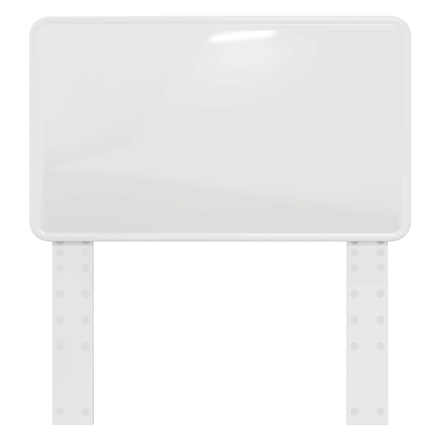 Kopfteil Glänzend Weiß 75 cm Holzwerkstoff