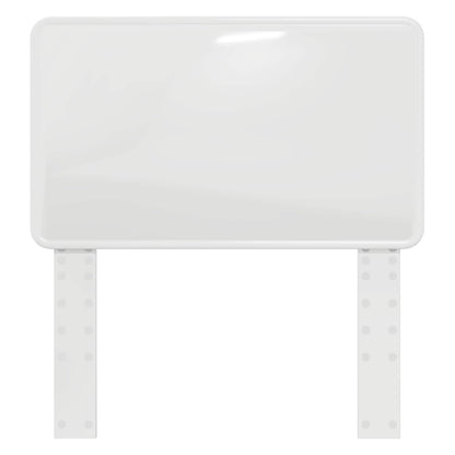 Kopfteil Glänzend Weiß 75 cm Holzwerkstoff