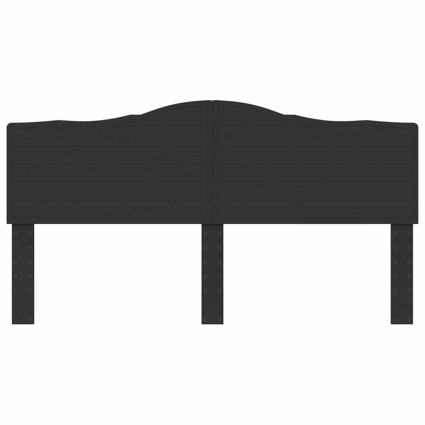 Kopfteil Schwarz Eichen-Optik 180 cm Holzwerkstoff