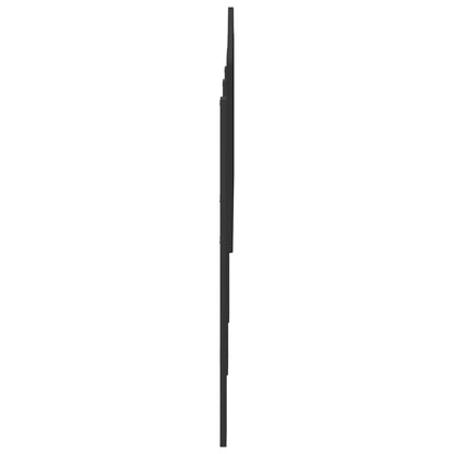 Kopfteil Schwarz Eichen-Optik 140 cm Holzwerkstoff