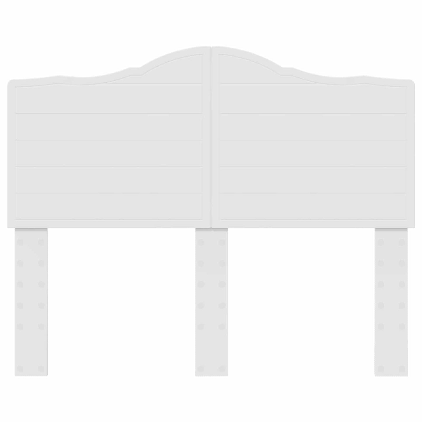 Kopfteil Weiß 135 cm Holzwerkstoff