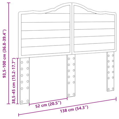 Kopfteil Artisan-Eiche 135 cm Holzwerkstoff