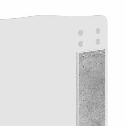 Kopfteil Beton Grau 120 cm Holzwerkstoff