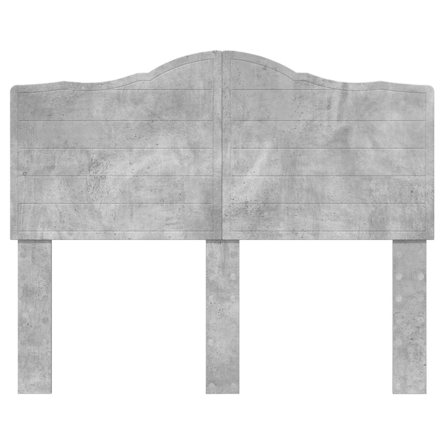 Kopfteil Beton Grau 120 cm Holzwerkstoff