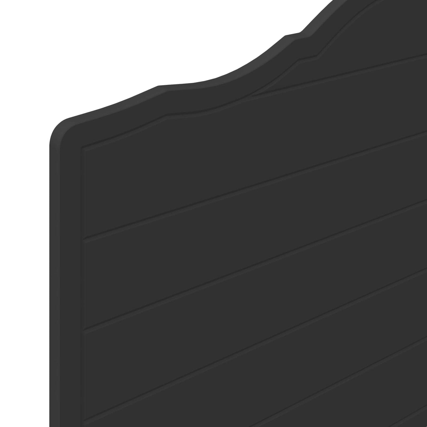 Kopfteil Schwarz Eichen-Optik 80 cm Holzwerkstoff