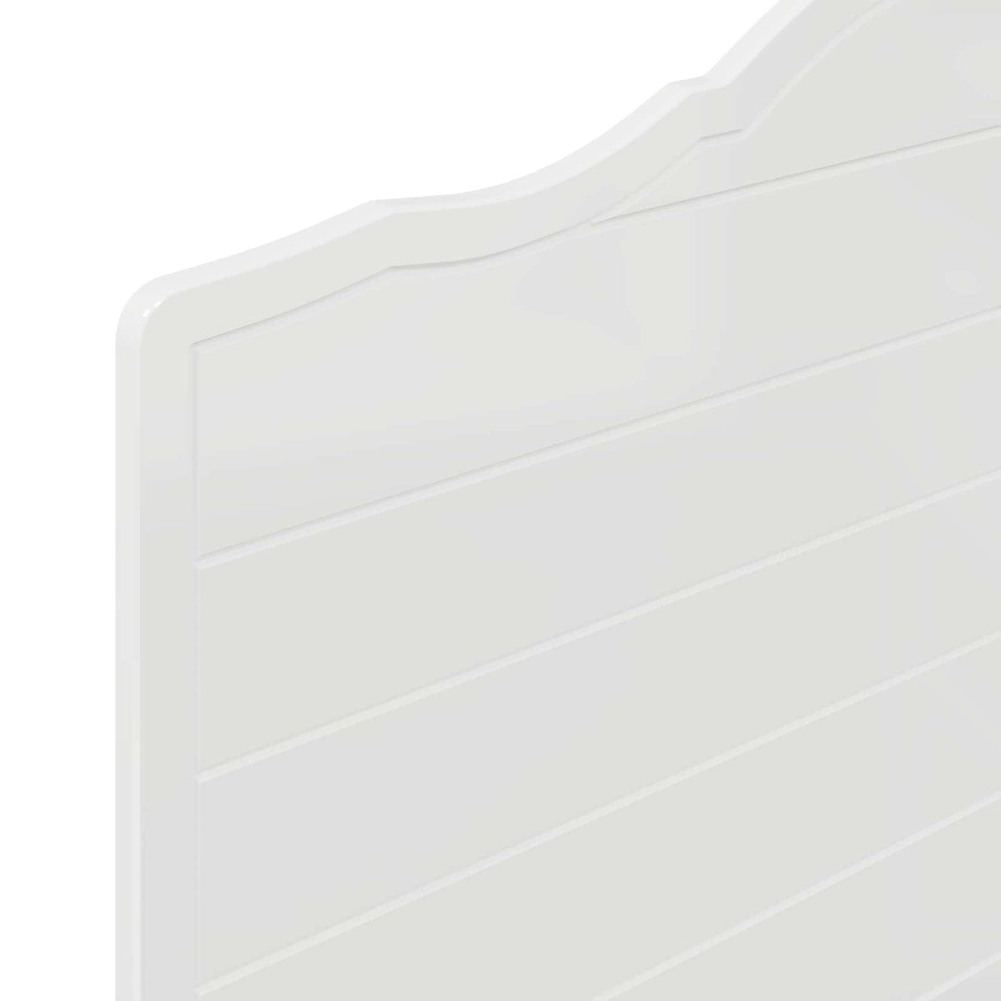 Kopfteil Glänzend Weiß 75 cm Holzwerkstoff