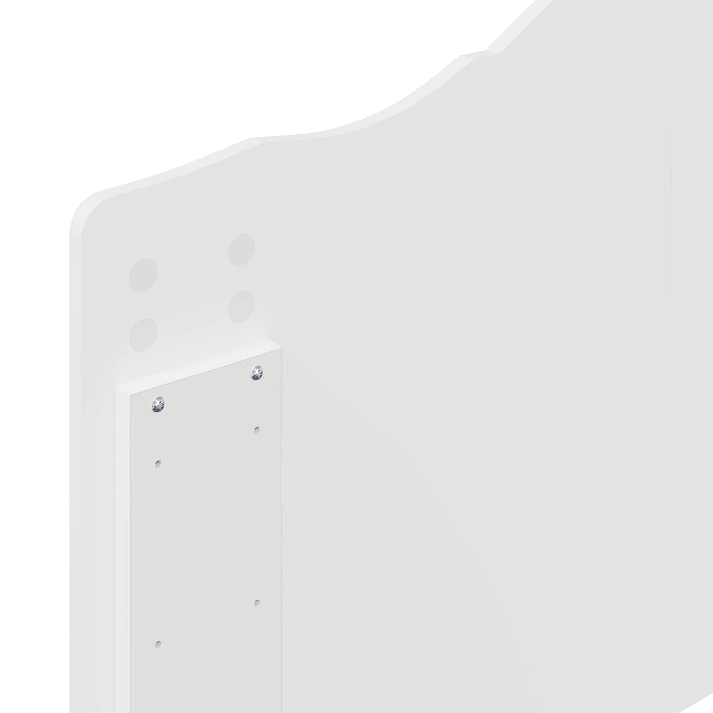 Kopfteil Glänzend Weiß 75 cm Holzwerkstoff