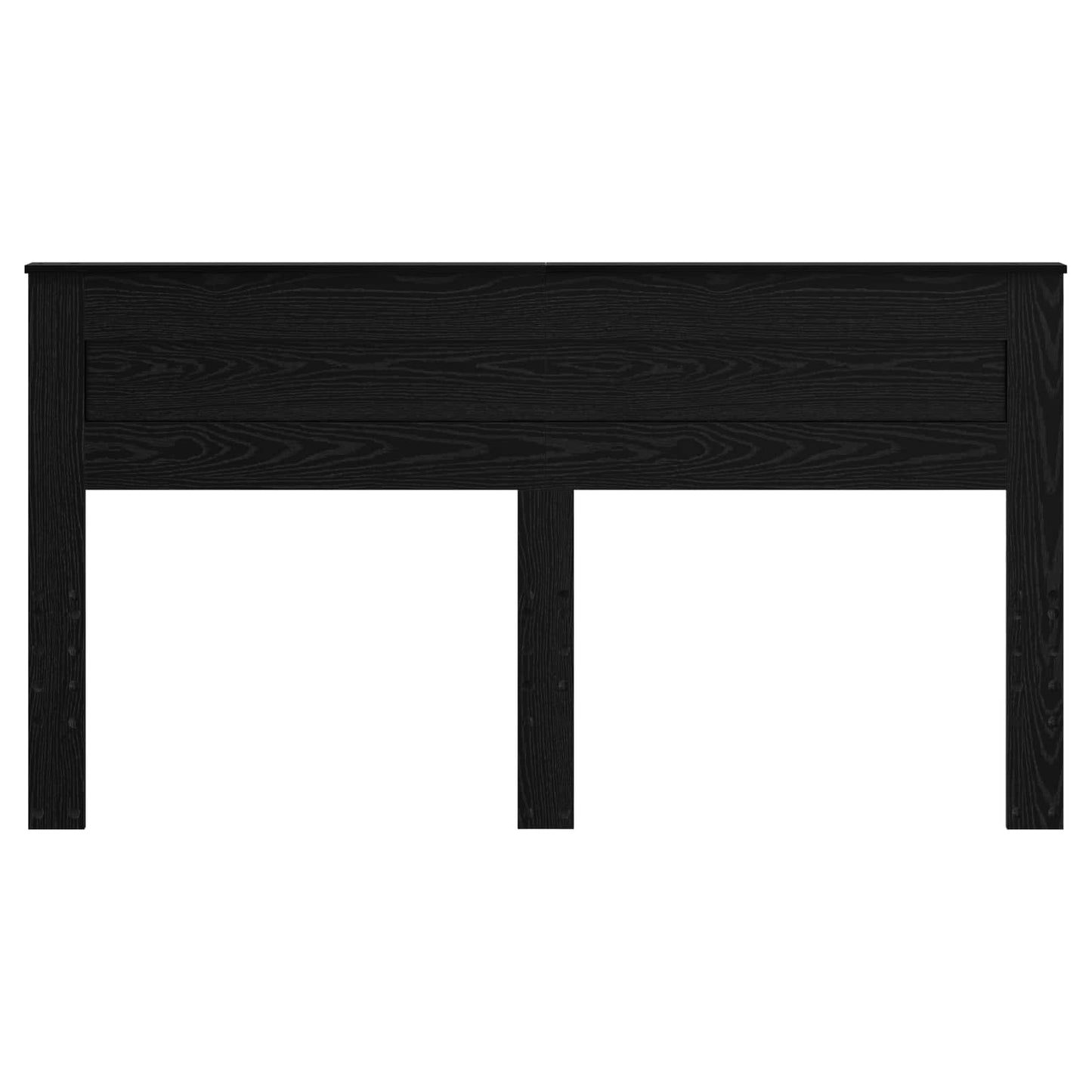 Kopfteil Schwarz Eichen-Optik 180 cm Holzwerkstoff