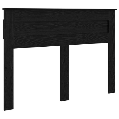 Kopfteil Schwarz Eichen-Optik 160 cm Holzwerkstoff