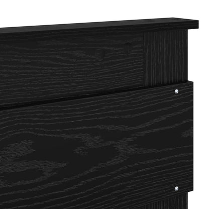 Kopfteil Schwarz Eichen-Optik 140 cm Holzwerkstoff