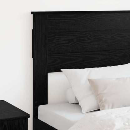 Kopfteil Schwarz Eichen-Optik 90 cm Holzwerkstoff