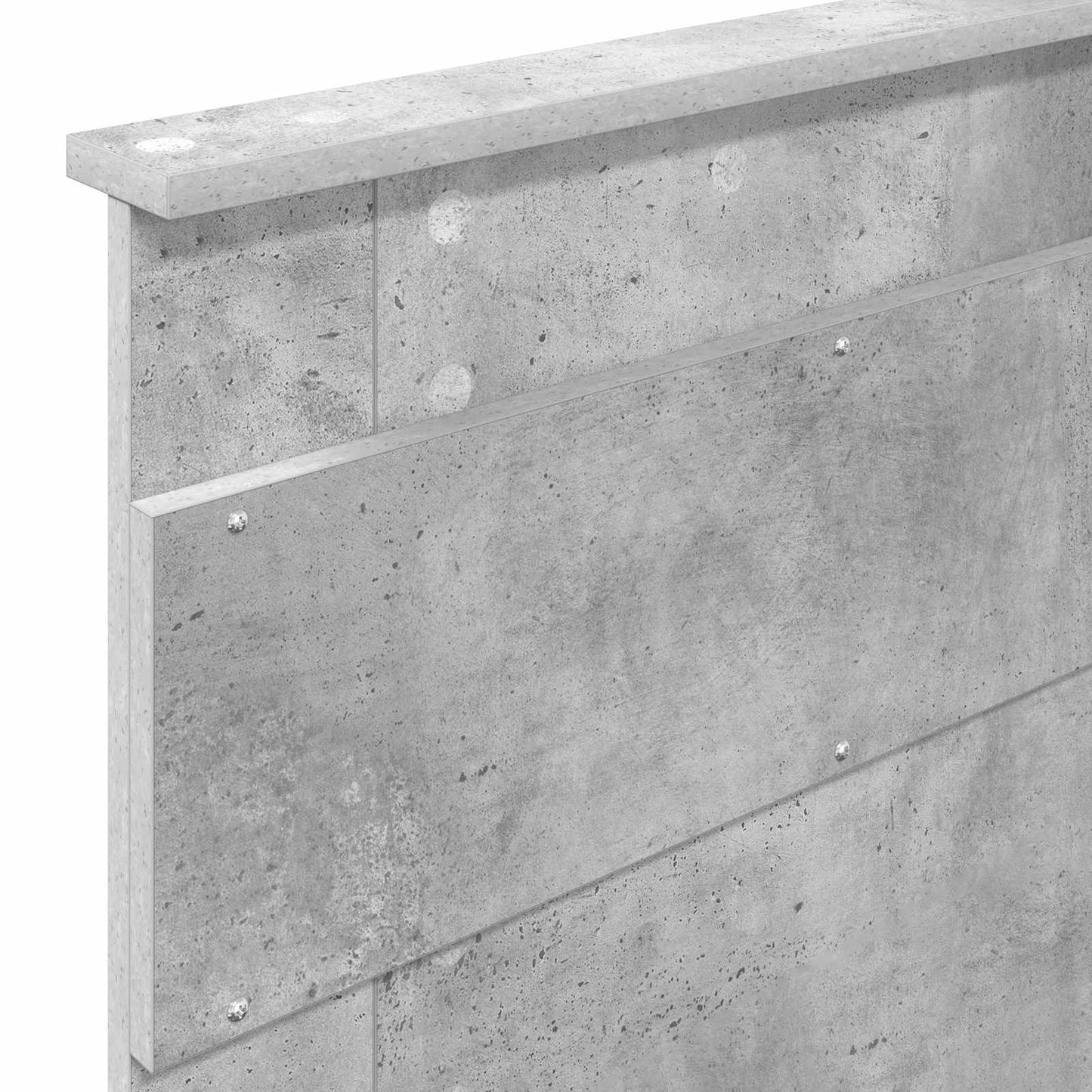 Kopfteil Beton Grau 90 cm Holzwerkstoff