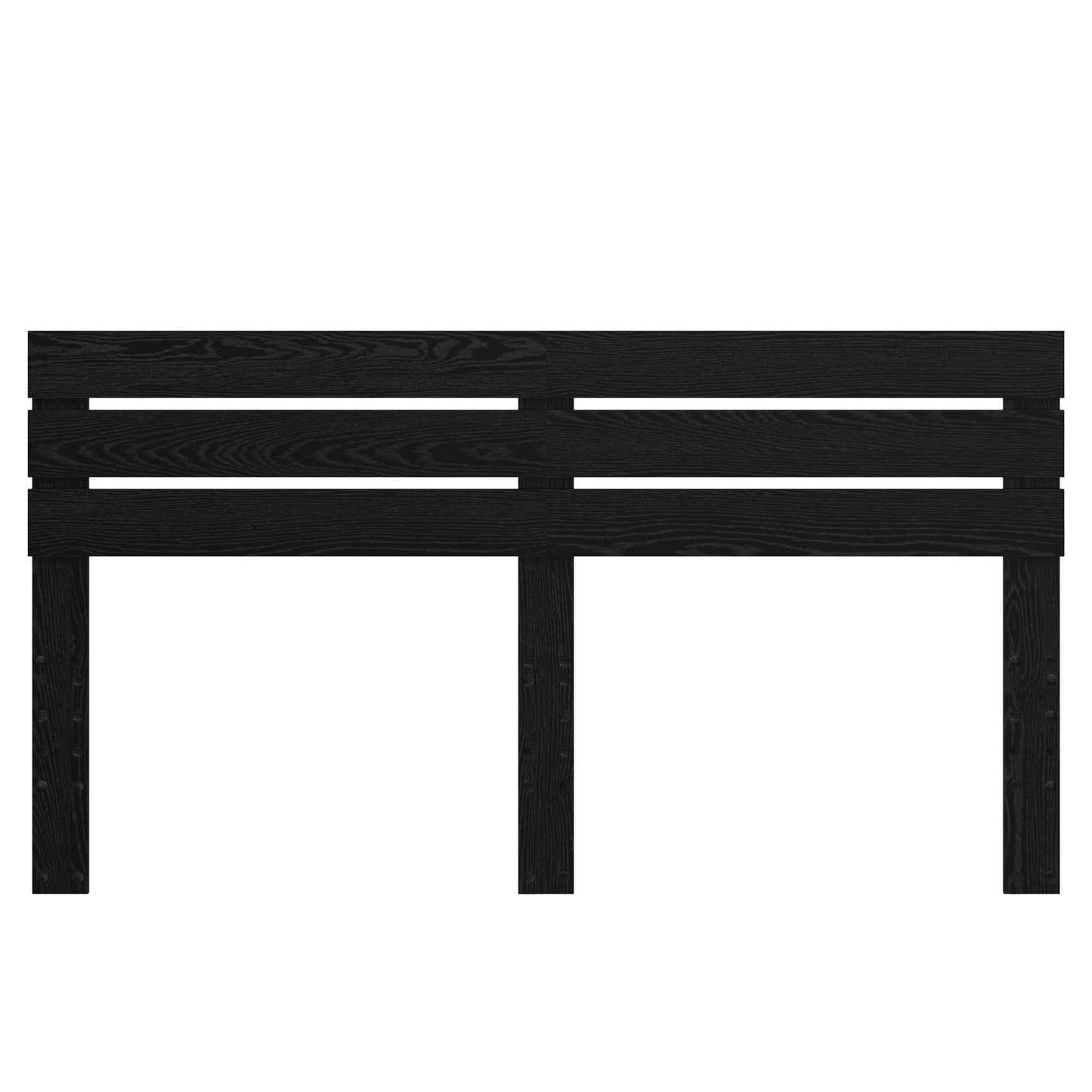 Kopfteil Schwarz Eichen-Optik 180 cm Holzwerkstoff