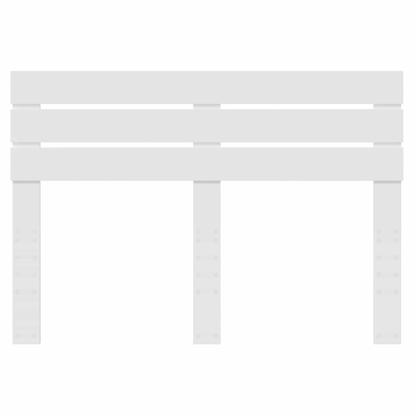 Kopfteil Weiß 160 cm Holzwerkstoff